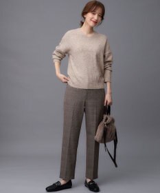 ANY L 【ウエストゴム/リントラク加工/裏起毛/ストレッチ】シークレットウォーム　テーパードパンツ