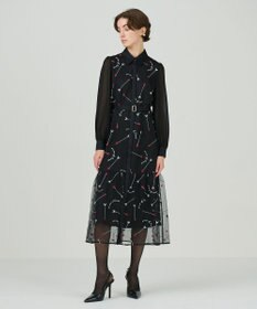 GRACE CONTINENTAL ハートアロー刺繍ワンピース