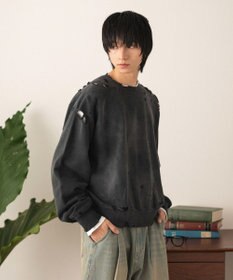 WEGO ショートダメージプルオーバー