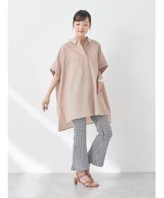 earth music&ecology 配色ステッチＢＩＧシャツ