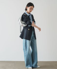 russet ソフトレザーラウンドショルダーバッグ【シルバー】(CE-1470-WEB)