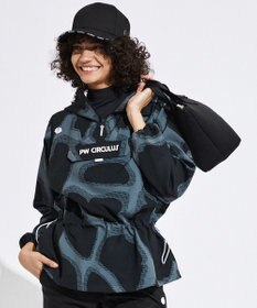 PW CIRCULUS 【WOMEN】プリント ウエスト2WAY アノラック ゴルフウェア レディース
