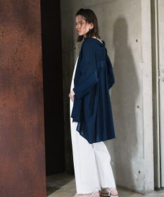 YECCA VECCA リブMIXシアーオーバーシャツ