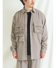 CRAFT STANDARD BOUTIQUE ポリエステルツイルポケッタブルシャツ