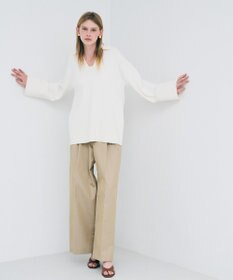 uncrave チノギャバジン ワイドトラウザー