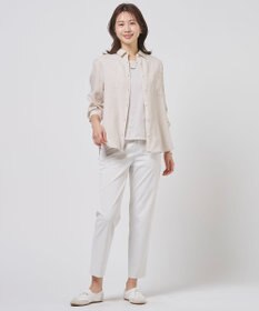 J.PRESS LADIES S スムースジャージー ノースリーブ カットソー