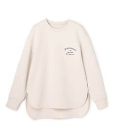 UNFILO BEAUTY FORM JERSEY 刺繍ロゴ プルオーバー グレージュ