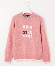 23区GOLF 【WOMEN】【蓄熱裏地付き】ウールブレンド クルーネック ニット