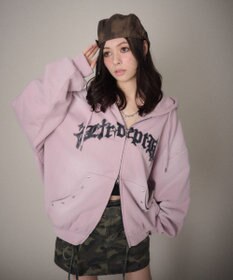 WEGO 【ユニセックス着用ITEM】グラフィックZIPパーカー