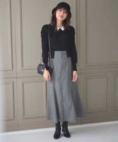 Feroux 配色襟パワショル ニット