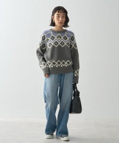 AMERICAN HOLIC フェアアイル柄ニットプルオーバー