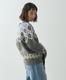 AMERICAN HOLIC フェアアイル柄ニットプルオーバー