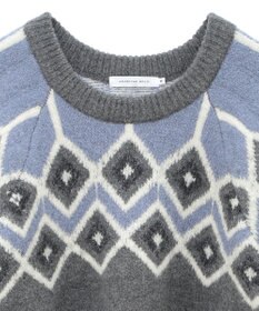 AMERICAN HOLIC フェアアイル柄ニットプルオーバー