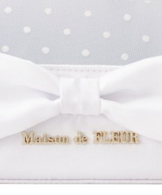 Maison de FLEUR ドットチュールラウンドポーチ