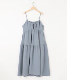 組曲 【WEB限定】クレープストレッチ ティアードキャミワンピース