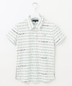 23区GOLF 【WOMEN】【吸水速乾/UVケア】ロゴパターンプリント 総柄半そで ポロシャツ