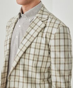 GOTAIRIKU 清涼サッカー素材【通気性/軽量】空羽サッカー マドラスチェック シャツジャケット