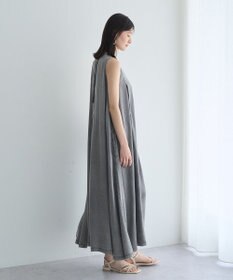 YECCA VECCA バイオ加工ヴィンテージデニムタックワンピース