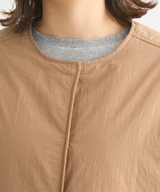 Green Parks シームレスライト中わたノーカラーブルゾン