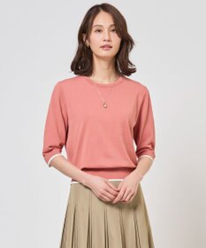 J.PRESS LADIES BASIC HT COTTON クルーネック ニット