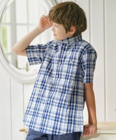 J.PRESS KIDS 【110-130cm】ロゴプリント チェックシャツ