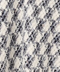 ANY SIS L パフィツイードミディ スカート