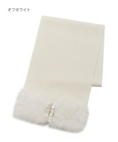 MOONBAT 【WEB限定】FURLA ウール100％×ベルト付きファーマフラー