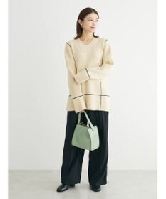 Green Parks ・Ｐｅｔｉｔ　Ｆｌｅｕｒ　Ｖネックラインニットチュニック