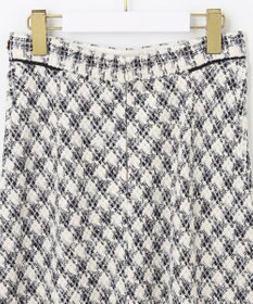 ANY SIS パフィツイードミディ スカート