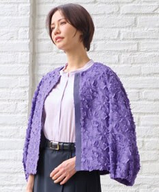 自由区 S YONEZAWAレーシージャガード ノーカラージャケット