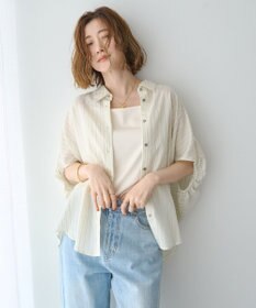 YECCA VECCA ストライプ柄シャツ