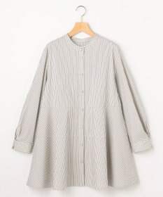 組曲 S 【前後着用可】コンパクトシャーティング チュニックブラウス