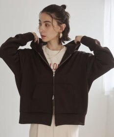 WEGO 【ANGIE VINTAGE】ダンボール ダブルジップパーカー フーディー