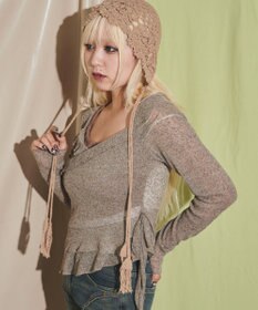 WEGO キャミレイヤードフリルデザインTOP