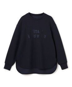 UNFILO BEAUTY FORM JERSEY 刺繍ロゴ プルオーバー ネイビー