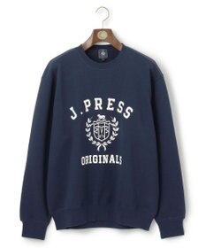 J.PRESS MEN 【J.PRESS ORIGINALS】【UNISEX】Supima Recycle Cotton CREST Logo Sweat