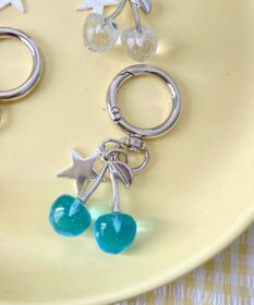WEGO カラークリアチェリーキーホルダー