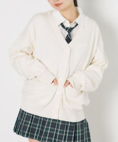 WEGO 【SCHOOL ITEM】ハイゲージスクールカーディガン