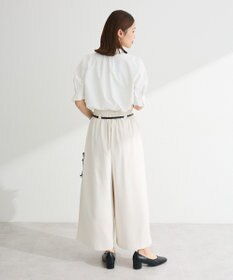 Green Parks タックショートスリーブブラウス