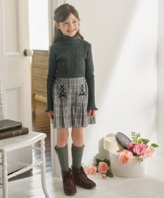 組曲 KIDS 【150-160㎝】グレンチェック キュロット