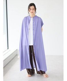 CRAFT STANDARD BOUTIQUE インド綿バンドカラーワンピース