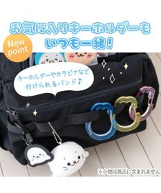 Mother garden しろたん 透明窓付 リュック 《ブラック》