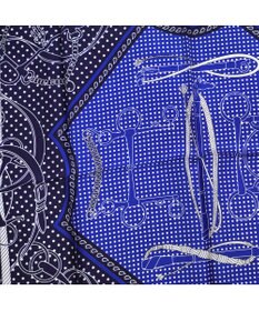 Marca ＜秋の新作＞【Marcaオリジナル】水玉&ベルト 小判 シルクツイル スカーフ