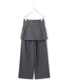 ICB 【接触冷感・UVケア・撥水・洗える】LooseWeave  スカートレイヤードワイドパンツ