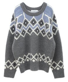 AMERICAN HOLIC フェアアイル柄ニットプルオーバー