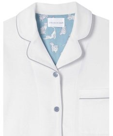 une nana cool 【綿100%】60/1 シルケットスムース 長袖開襟 MADE WITH LIBERTY FABRIC