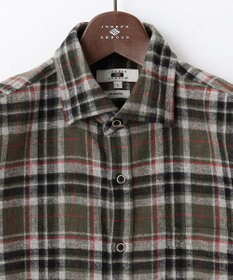 JOSEPH ABBOUD 【キングサイズ・柔らかな肌触り/暖かい】 ラフィーコットンフランネルシャツ