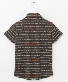 23区GOLF 【WOMEN】【吸水速乾/UVケア】ロゴパターンプリント 総柄半そで ポロシャツ