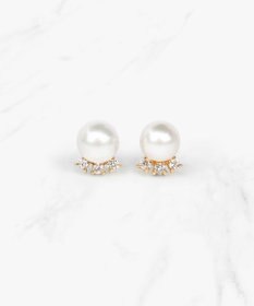 WEB限定】FRILL DIAMOND PEARL K10イエローゴールド 淡水パール