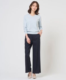 J.PRESS LADIES L HIGH GAUGE BASIC Vネック ニット